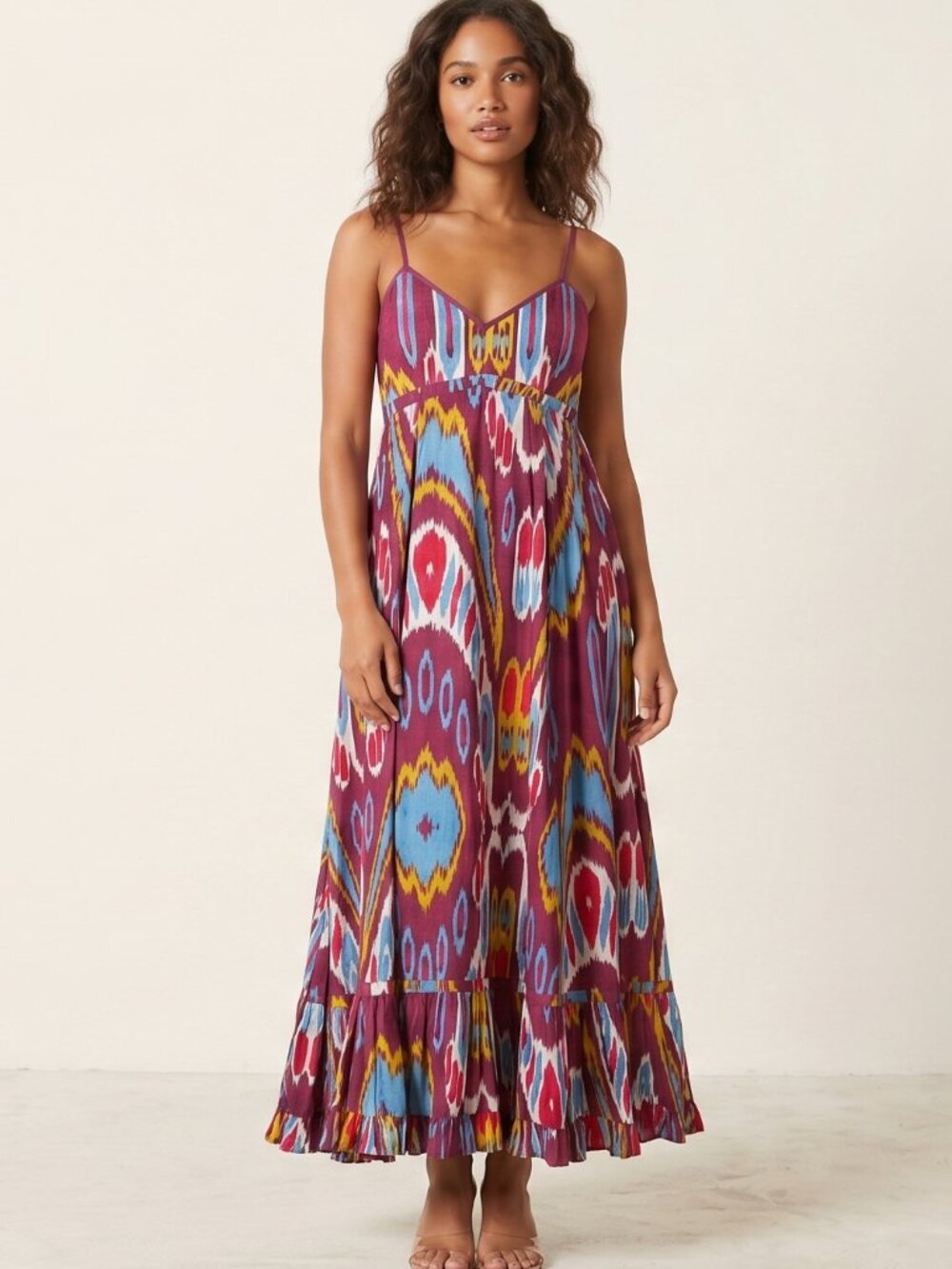 NWT Guadalupe Ikat Amira Dress Vino, Size Medium ($185 Retail)